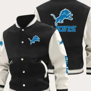 NFL Detroit Lions Old English Letterman Varsity Jacket