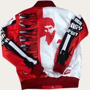 Tony Montana Al Pacino Scarface Orange Satin Bomber Jacket
